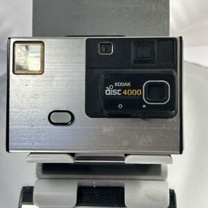 Vintage Kodak Disc 4000 Camera Silver  untested sold as is‎